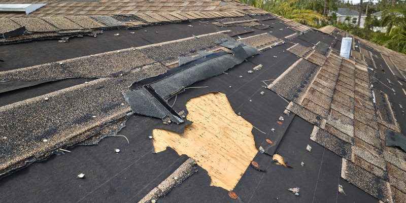 Wind Damage in Tampa, Florida